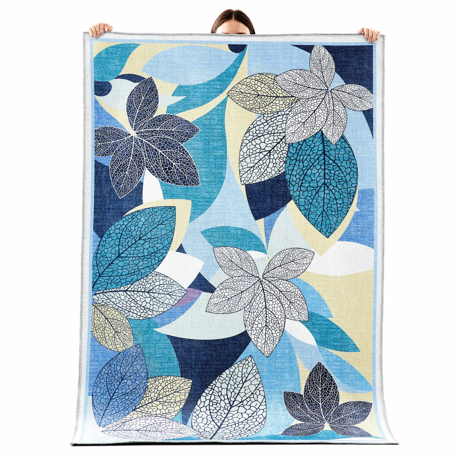 Kaşmir Halı Decoratief Kunst Trend Blad Tapijt 160x230 cm