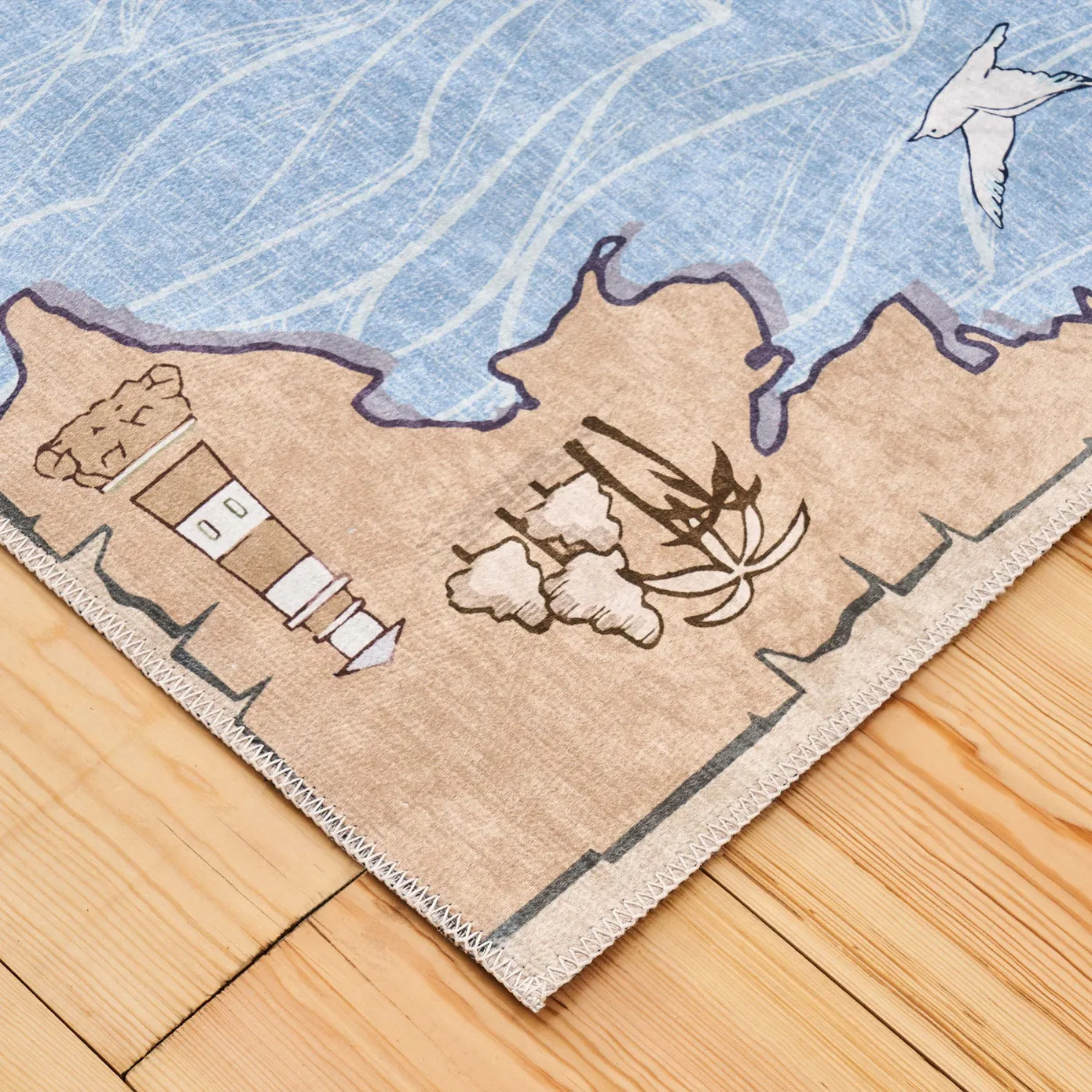 Kaşmir Halı Decoratieve Kunst Kinderen/Jeugd Zee, 80x150 cm - Image 2