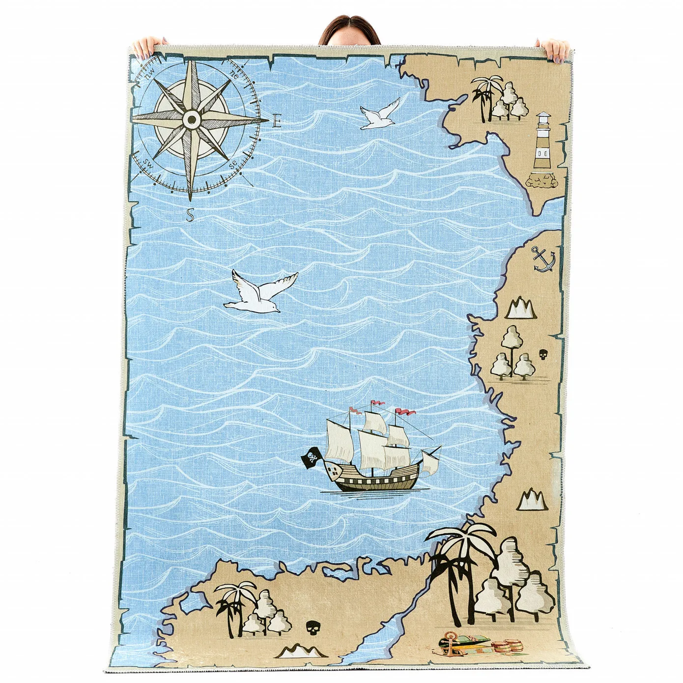 Kaşmir Halı Decoratieve Kunst Kinderen/Jeugd Zee, 80x150 cm - Image 6