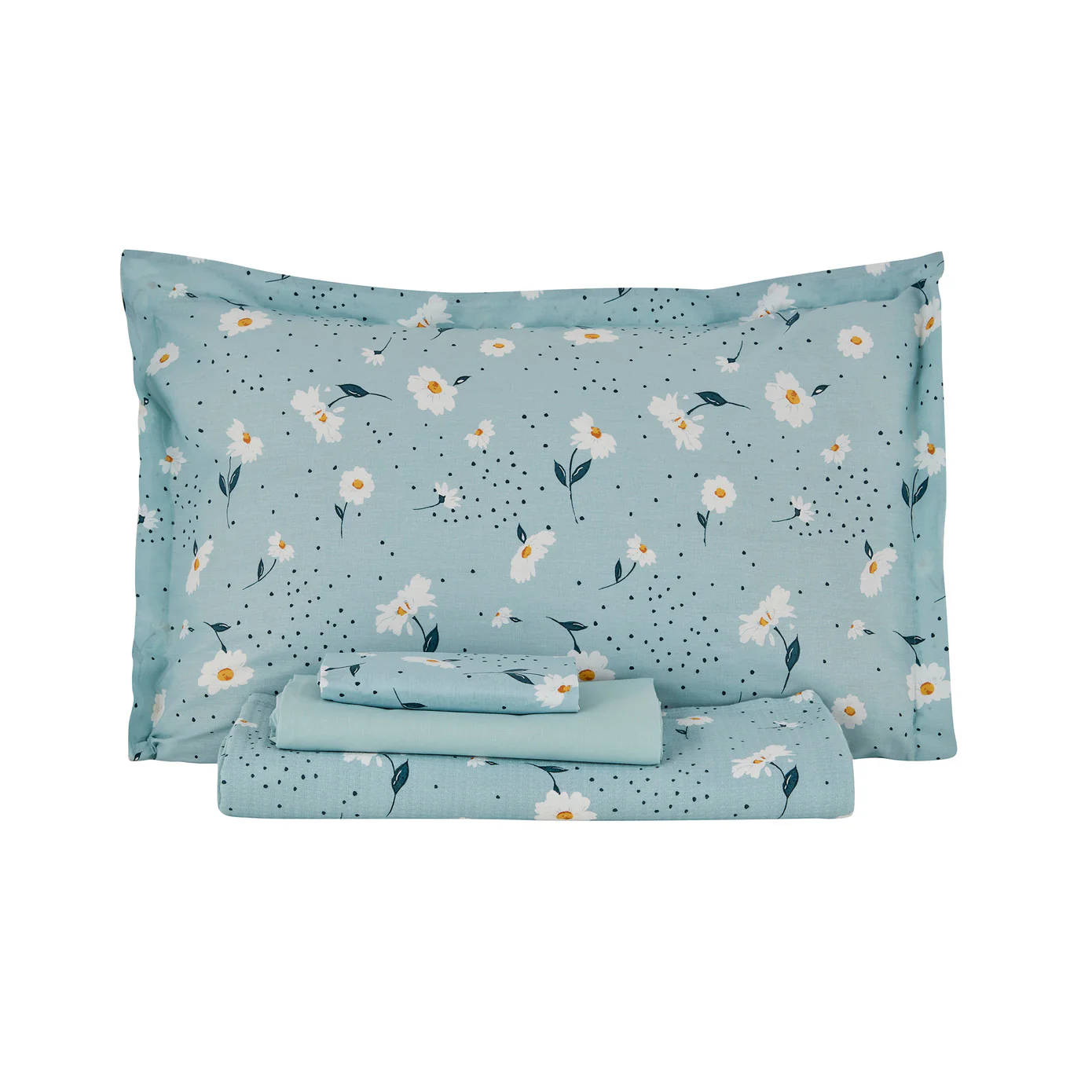 Karaca Home Daisy 100% Katoen Dubbel Piqué Set Mint