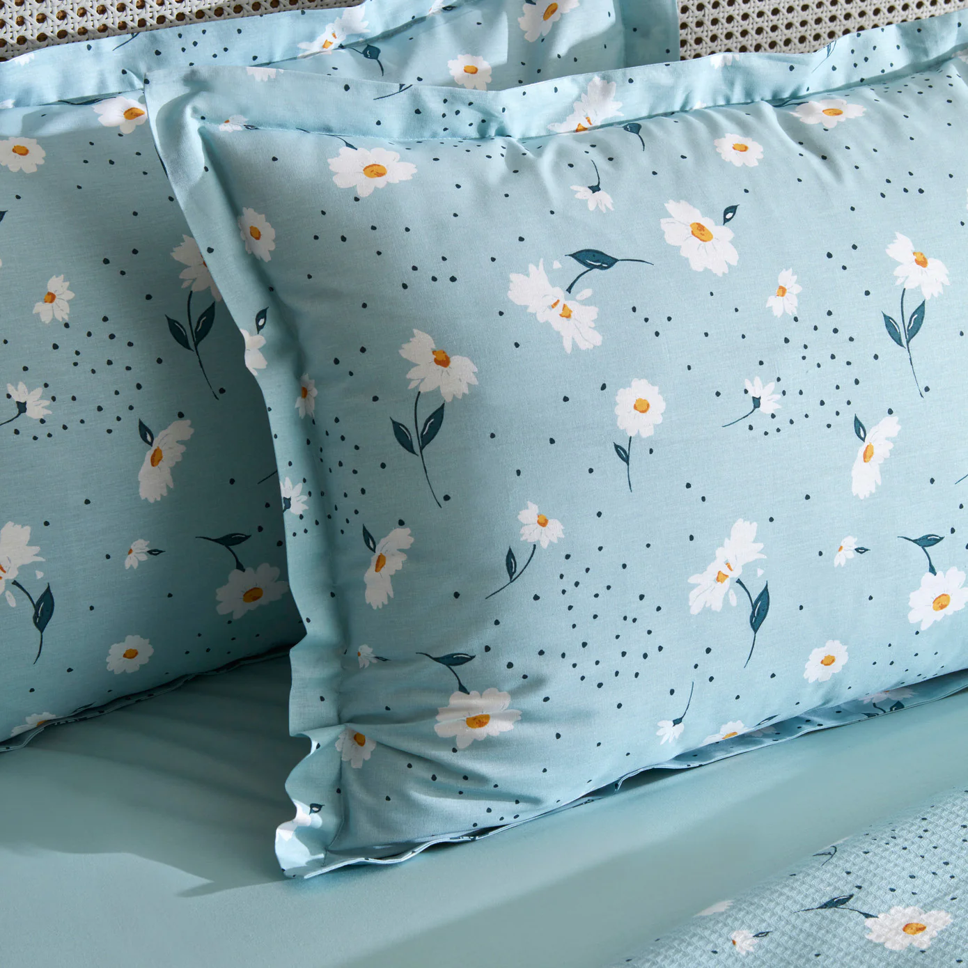 Karaca Home Daisy 100% Katoen Dubbel Piqué Set Mint - Image 2