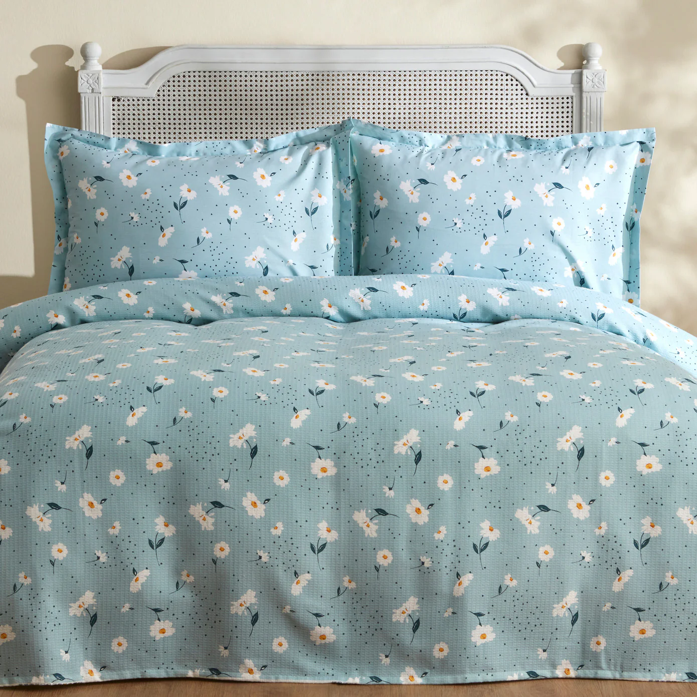 Karaca Home Daisy 100% Katoen Dubbel Piqué Set Mint - Image 7