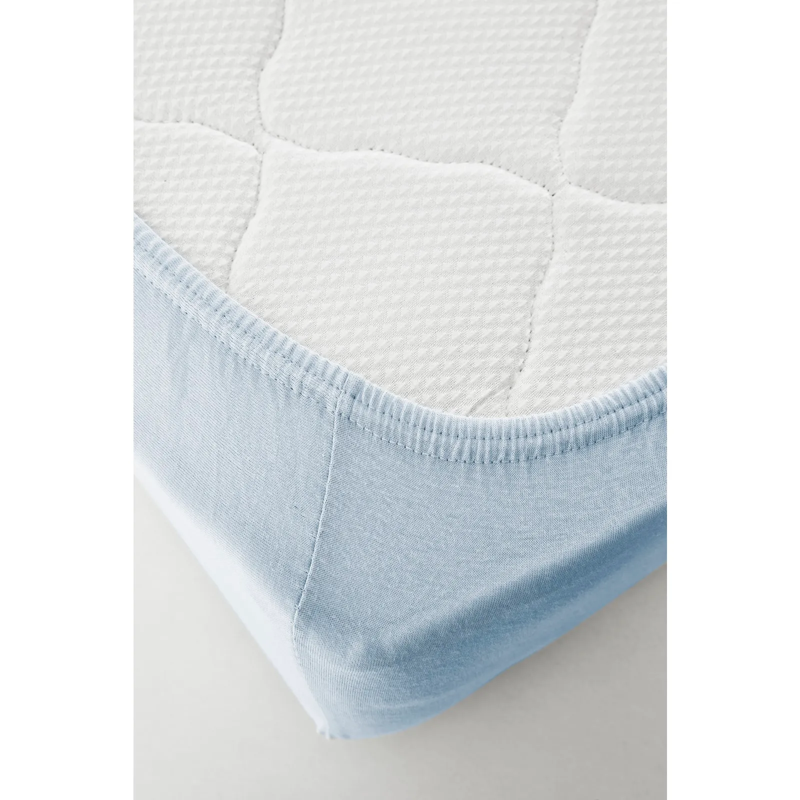 KH JERSEY FITTED SHEET LIGHT BLUE DEU (200x200+30) - Image 3