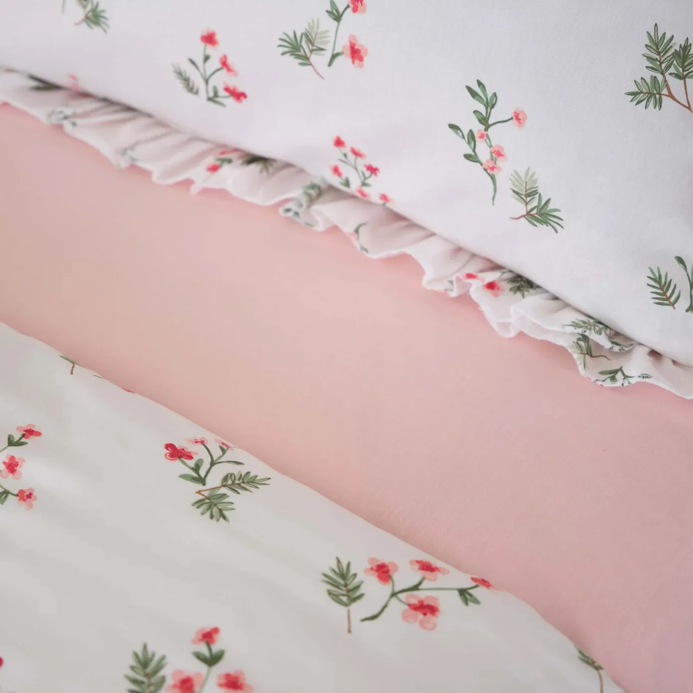 Karaca Home Silvie Dekbedovertrekset, 100% Katoen, Rood - Image 2