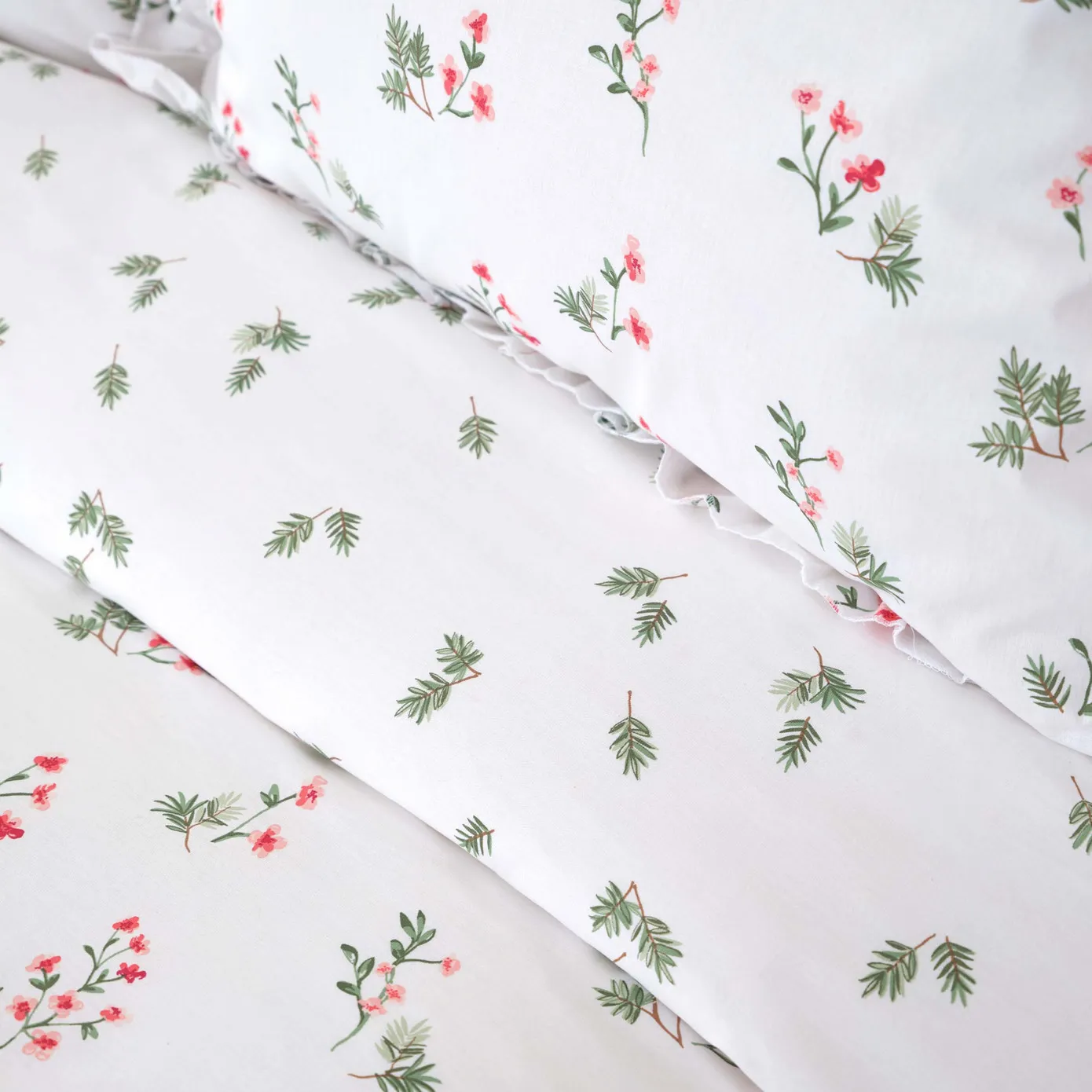 Karaca Home Silvie Dekbedovertrekset, 100% Katoen, Rood - Image 4
