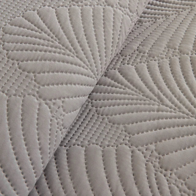 Leaf Beddensprei Set Grijs 230x240 cm + 2 (50x70 cm) - Image 7