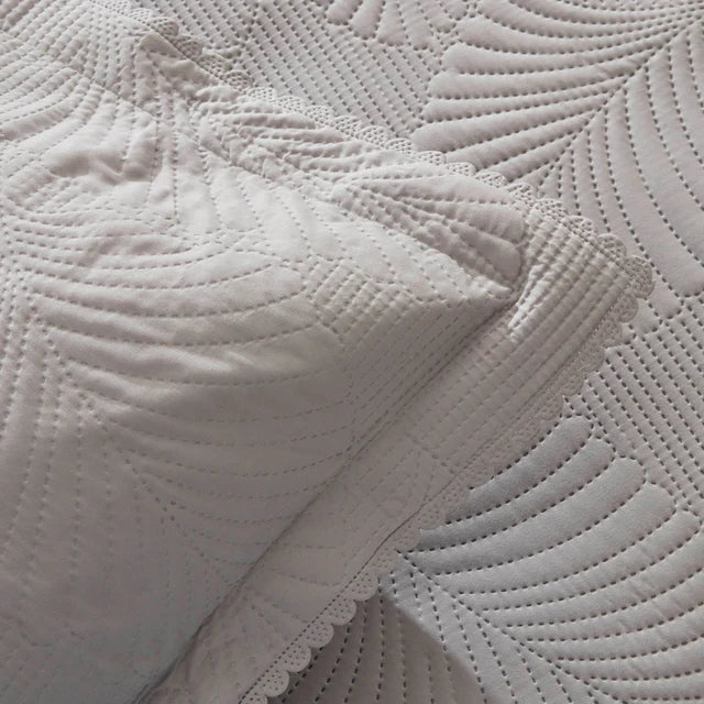 Leaf Beddensprei Set Grijs 230x240 cm + 2 (50x70 cm) - Image 8