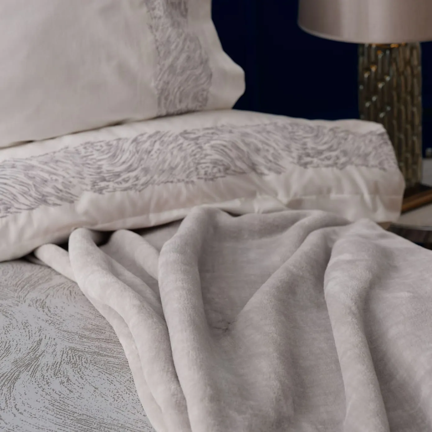 Karaca Home Lyra Zilver 8-delige set bedlinnen - Image 3