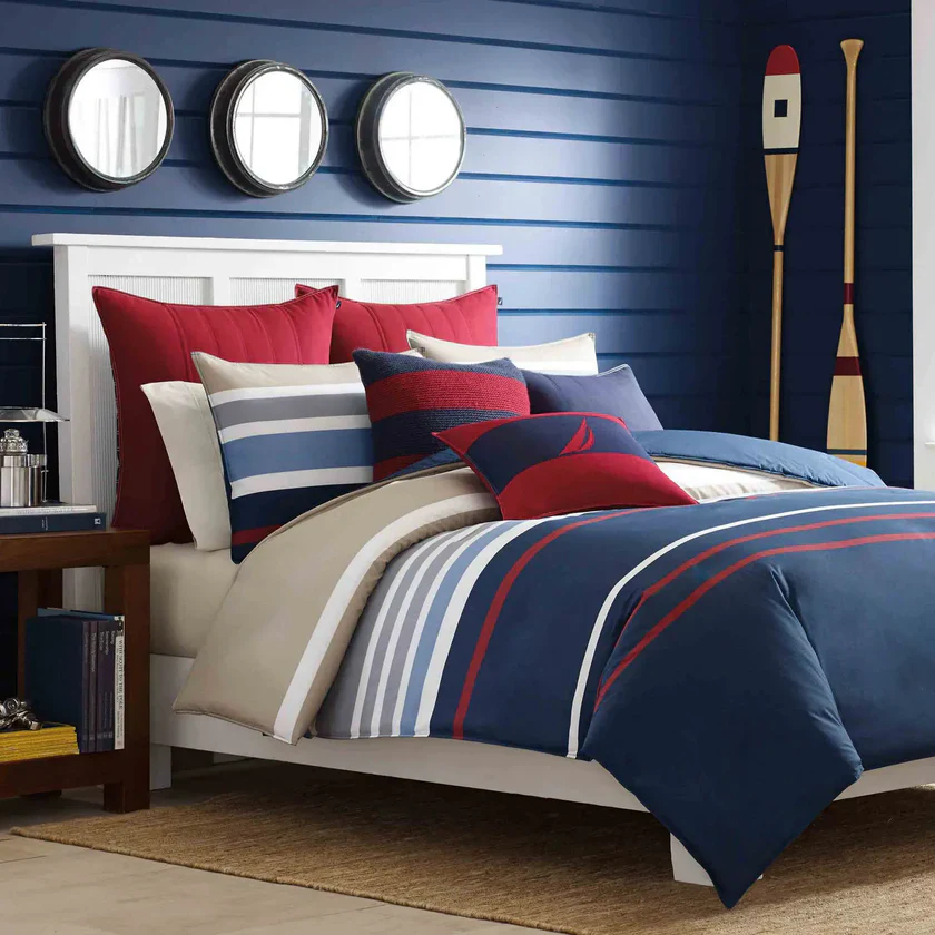 Karaca Home Nautica bradford eenpersoons dekbedovertrekset