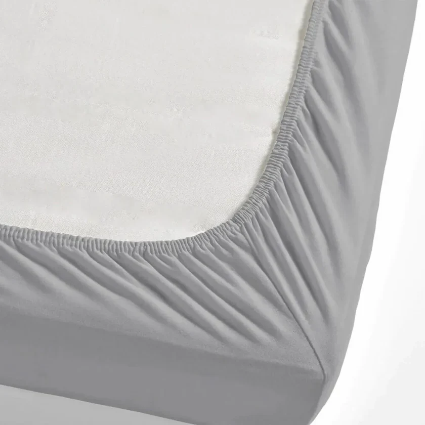 Nautica Jersey Hoeslaken, Zilvergrijs, 100x200cm