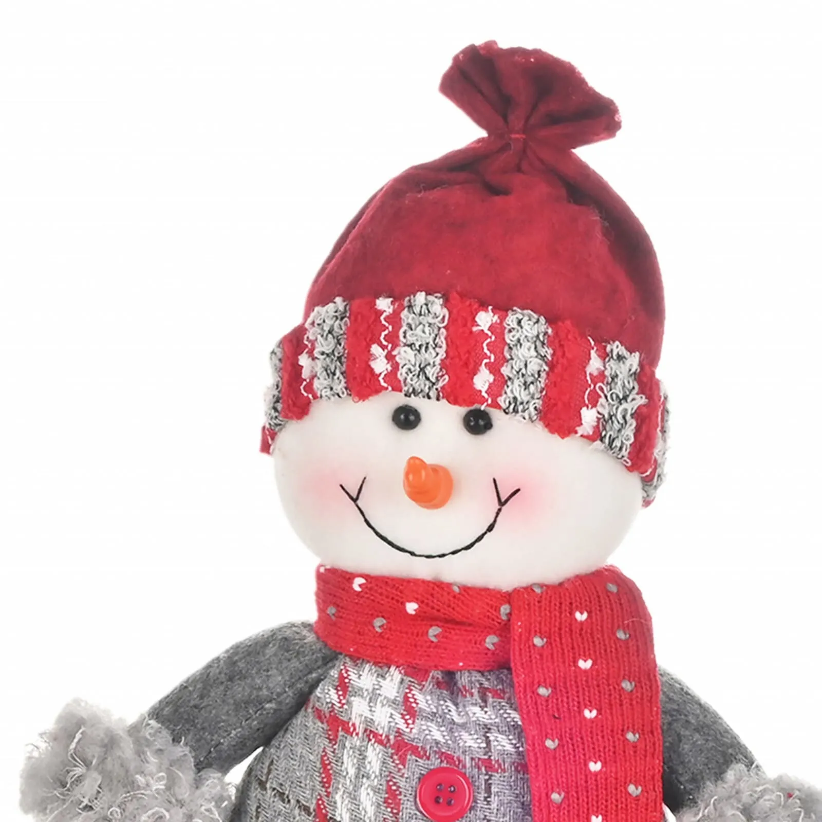 NY23 STANDING SNOWMAN PELUŞ OBJE 34CM - Image 4