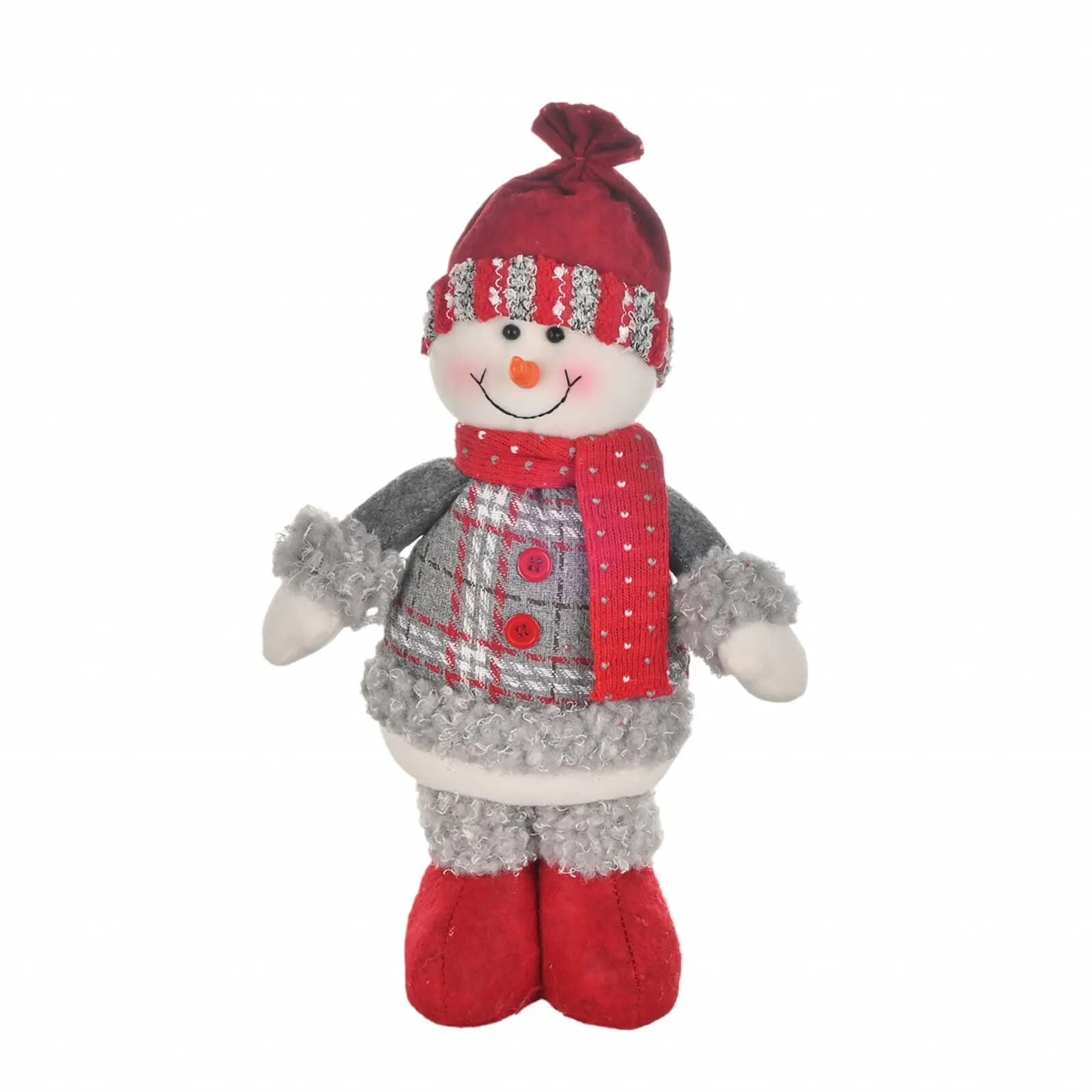 NY23 STANDING SNOWMAN PELUŞ OBJE 34CM - Image 5