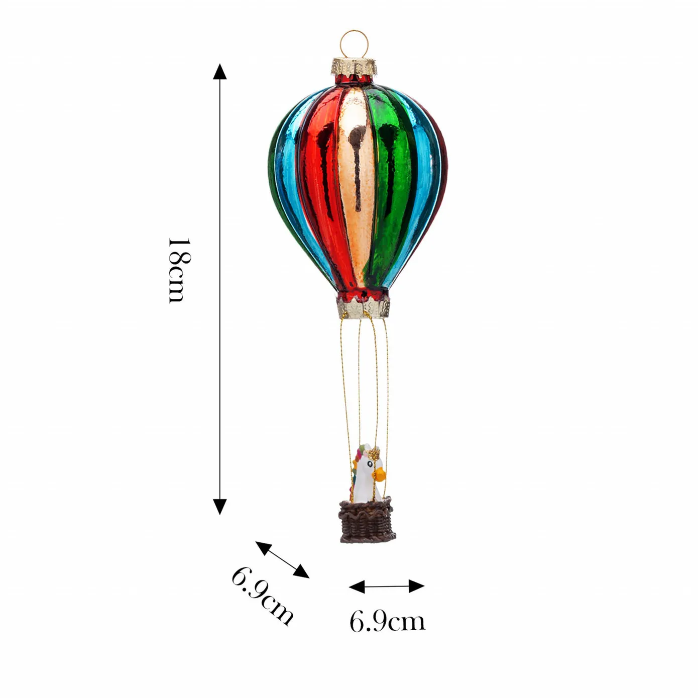 NY24 BALOON AĞAÇ SÜSÜ 6,9X6,9X18 CM - Image 6