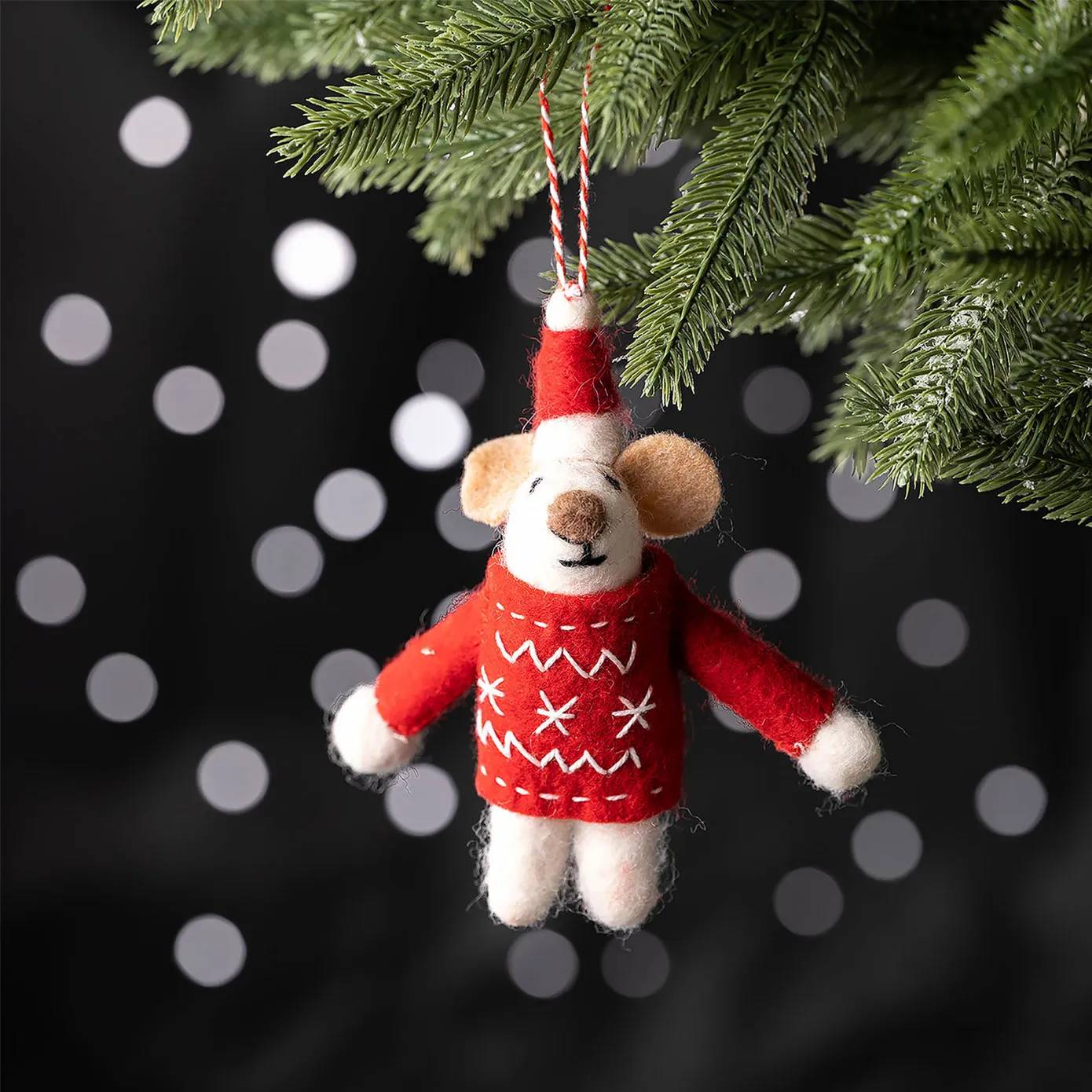 Karaca Home New Year Kerstmuis Kerstboomdecoratie, 12 cm - Image 2