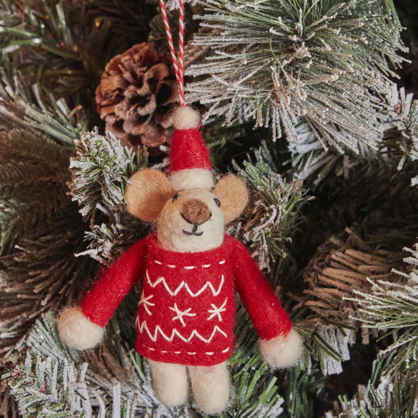 Karaca Home New Year Kerstmuis Kerstboomdecoratie, 12 cm - Image 3