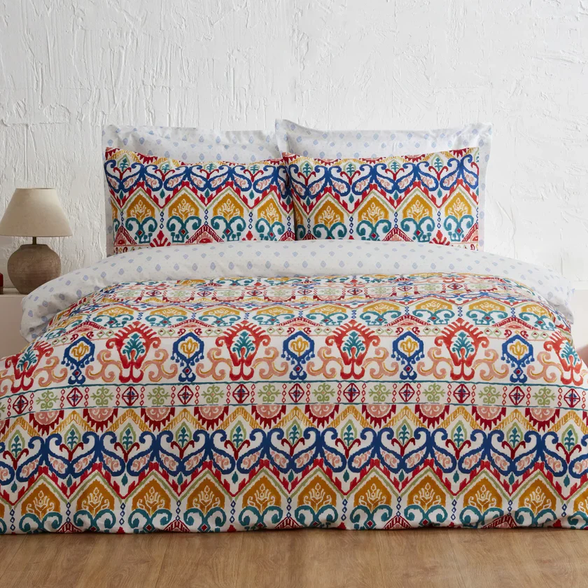 Karaca Home Sarah anderson lionel eenpersoons dekbedovertrekset blauw