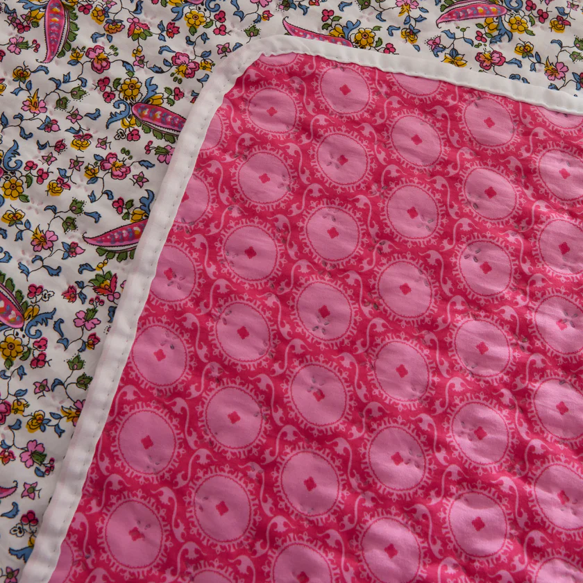 Sarah Anderson Chilena Tweepersoons Roze Bedsprei - Image 7
