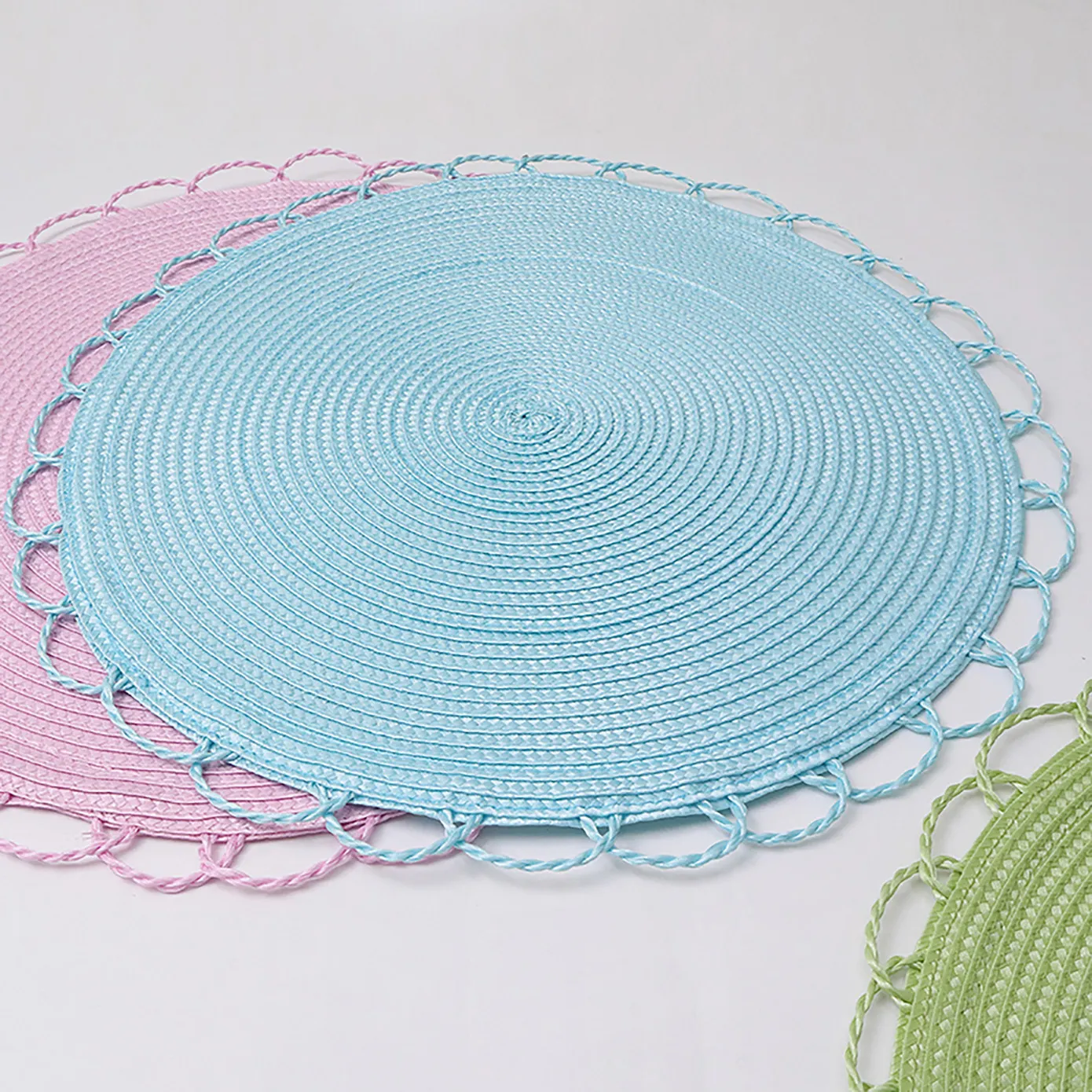 SERA WOVEN 2'Lİ AMERİKAN SERVİS 38CM MAVİ - Image 16